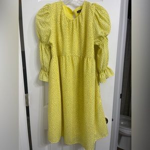 Small | mini dress | yellow and black | never worn